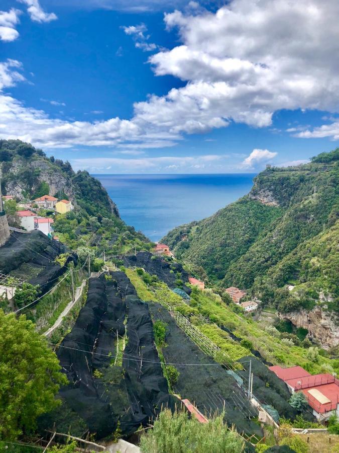 Вилла Sky House Amalfi Coast Скала Экстерьер фото
